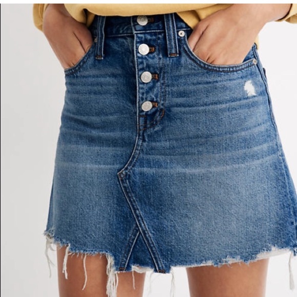 Madewell size 25 rigid a line skirt - Picture 3 of 7